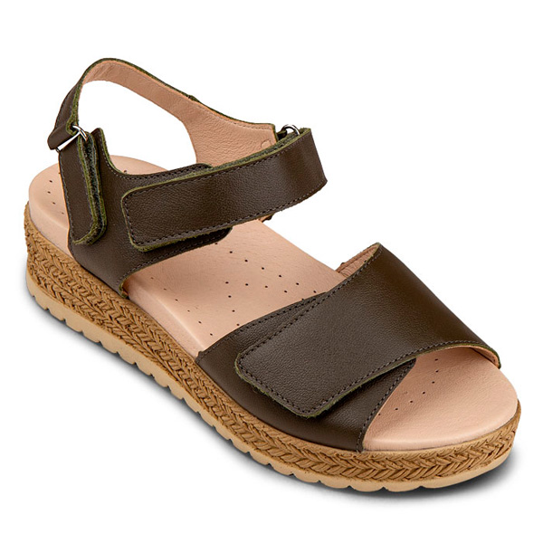 Сандалии ортопедические Dr Thomas женские DTD-252 зеленые.