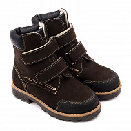 Ботинки Тапибу зимние с шерстью для мальчиков FT-23013.18-WL13O.01 коричневые.
