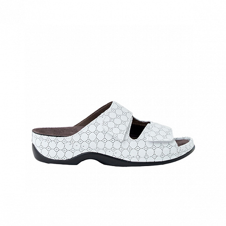 Сабо Luomma повседневные женские LM-701.005А ажур белый. Изображение 3 из 5