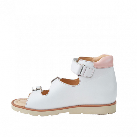 Сандали ортопедические Мега Ортопедик для девочек 051 31 30-24 белые. Изображение 3 из 4