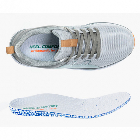 Кроссовки ортопедические Heel Comfort мужские HC-23086 серые. Изображение 5 из 5