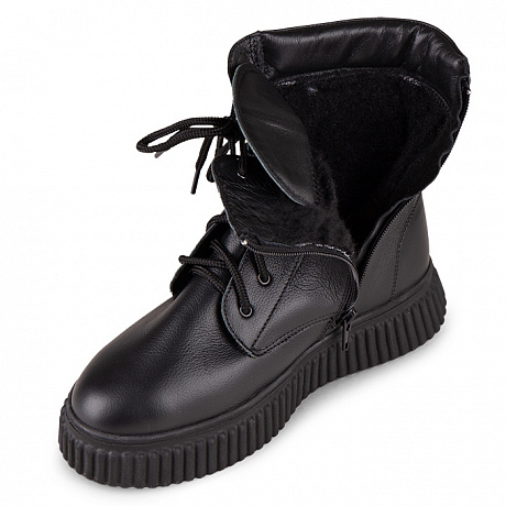 Полусапоги ортопедические Dr Thomas с шерстью женские DTD-615-2 черные. Изображение 6 из 6